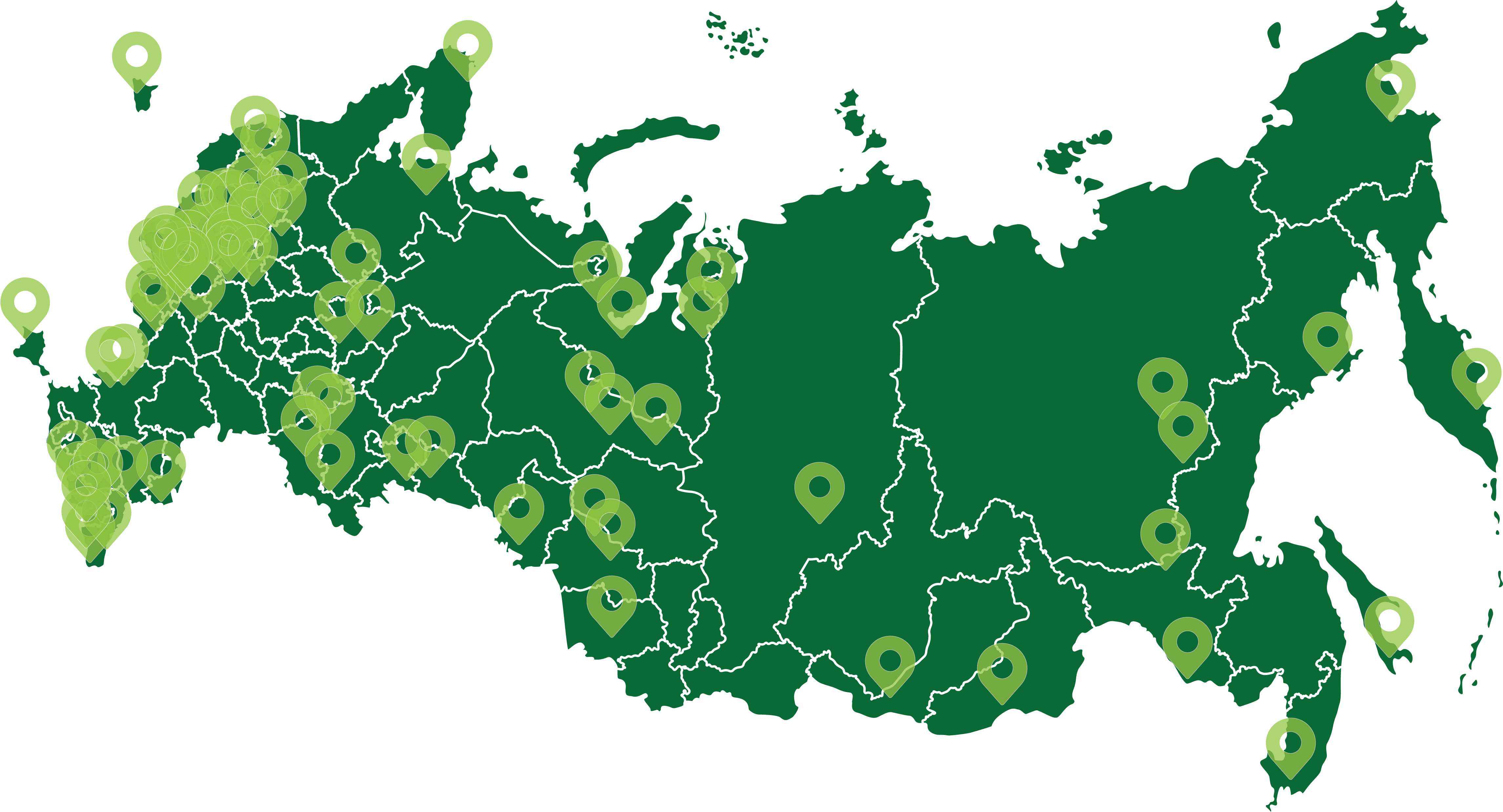 Развитая сеть дистрибуции