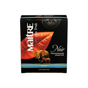 MAITRE de Thé ЦЕЙЛОН ЧАЙ ЧЕРНЫЙ БАЙХОВЫЙ ЦЕЙЛОНСКИЙ МЕЛКИЙ, 100 ПАКЕТИКОВ*2Г.