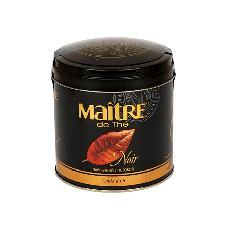 MAITRE de Thé Louis d`Or смесь чая черного байхового крупнолистового кенийского и индийского, 150г