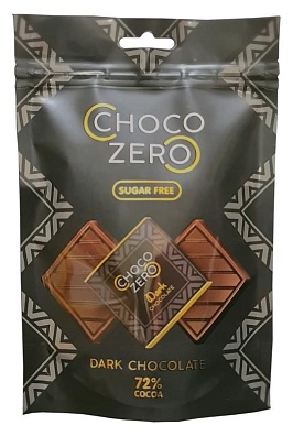 Шоколад горький 72% какао-продуктов без сахара