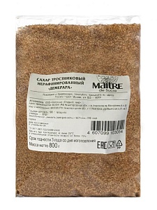 Сахар тростниковый нерафинированный  "Демерара", 800г