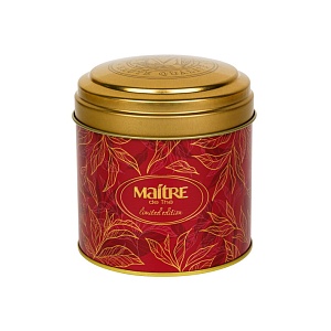 MAITRE de Thé FLOWER FANTASY (ЦВЕТОЧНАЯ ФАНТАЗИЯ) ЧАЙ ЧЕРНЫЙ БАЙХОВЫЙ ЦЕЙЛОНСКИЙ СРЕДНЕЛИСТОВОЙ АРОМАТИЗИРОВАННЫЙ С ДОБАВКАМИ РАСТИТЕЛЬНОГО СЫРЬЯ, 100Г