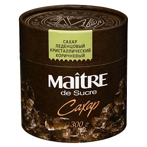 Сахар леденцовый кристаллический коричневый, 300г 