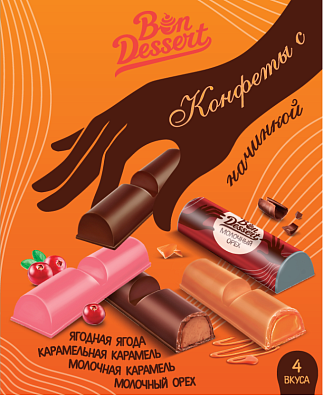 Ассорти конфет (4 вкуса), 180 г 